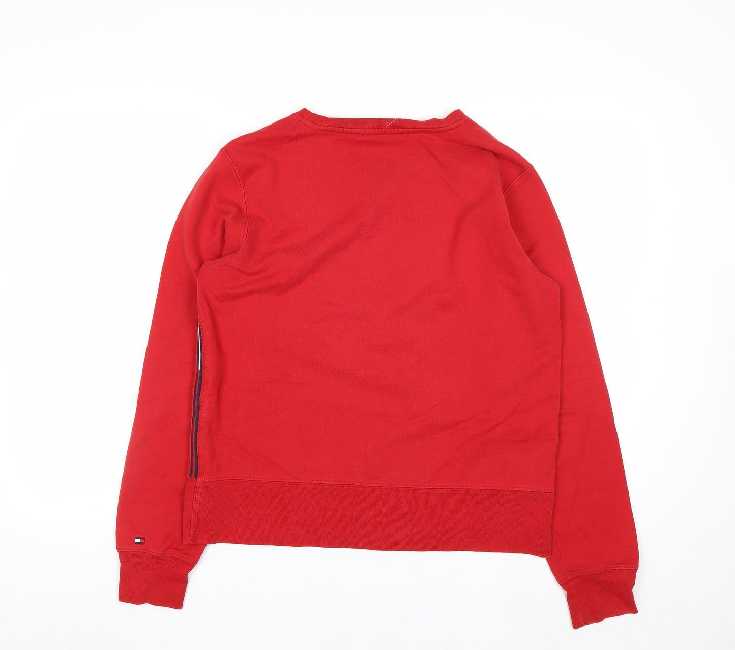 Tommy Hilfiger Jeans Red Cotton Crew Neck Sweatshirt Women M