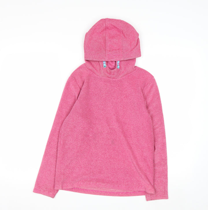 Mountain Warehouse Girls Pink Pullover Fleece Hoodie 11-12 Years