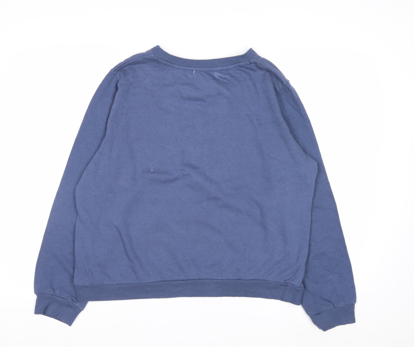The Rolling Stones Blue Women's Large Pullover Sweatshirt Graphic Cotton Blend