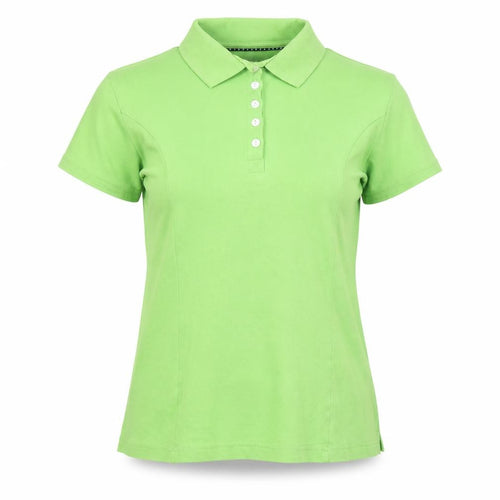 Lee Riders Women's Green Polo Shirt Size L Cotton Stretch
