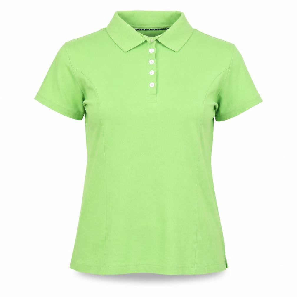 Lee Riders Women's Green Polo Shirt Size L Cotton Stretch