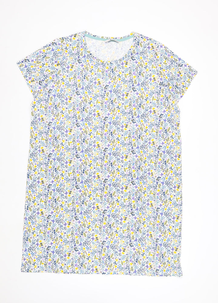 Tu Women Multicoloured Floral Cotton T-Shirt Size 20