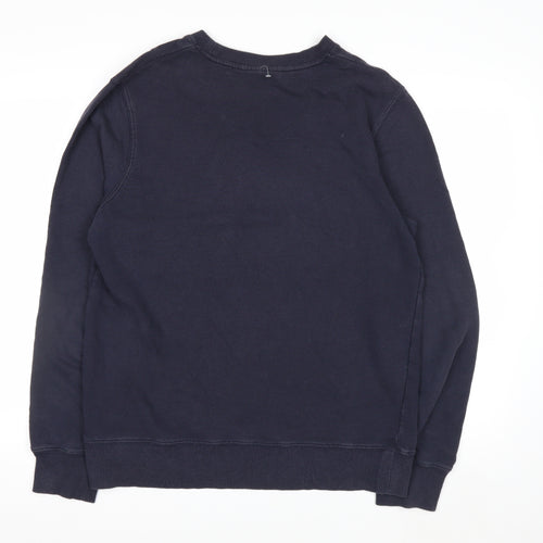Champion Men's Blue Pullover Sweatshirt L Crew Neck Logo