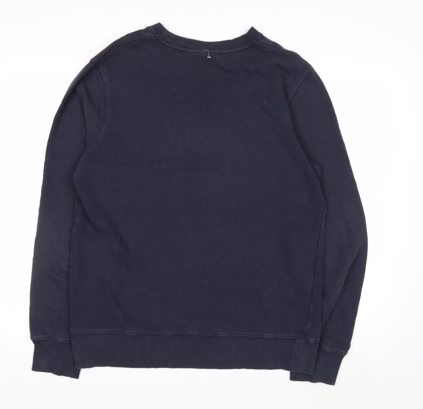 Champion Men's Blue Pullover Sweatshirt L Crew Neck Logo
