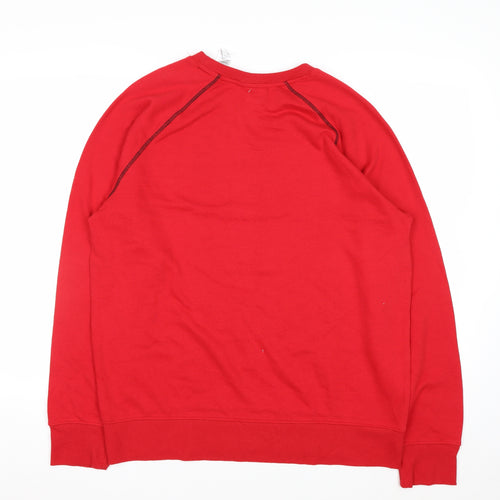Reebok Men's Red Pullover Crew Neck Sweatshirt Size M
