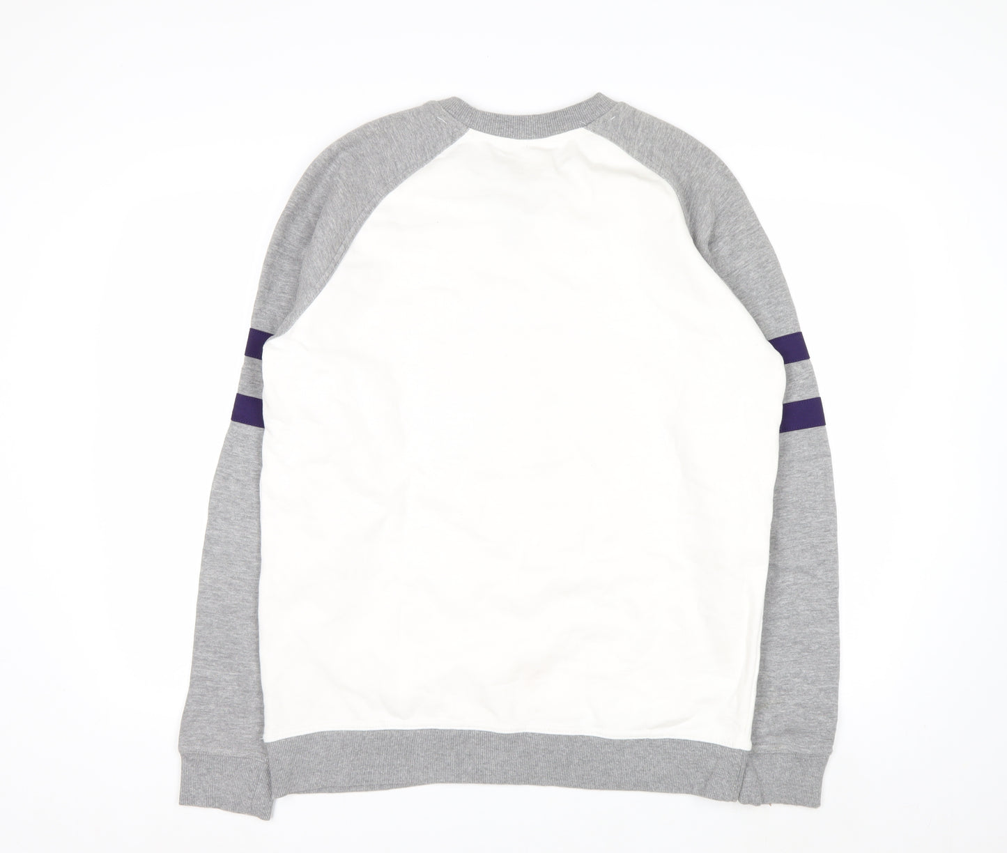 Champion Mens Grey White UAlbany Logo Sweatshirt M Pullover