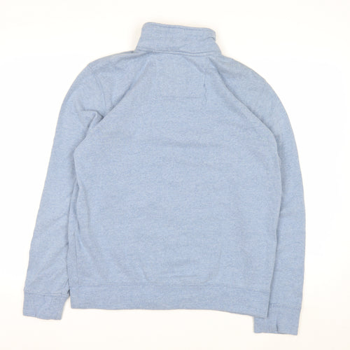 Nautica Men's Blue 1/4 Zip Fleece Sweatshirt Size S Regular Fit