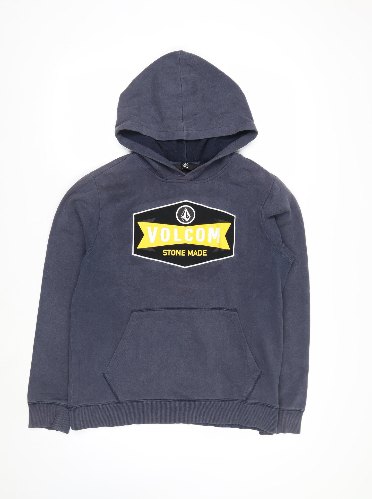 Volcom Teens Blue Pullover Hoodie XL 14Y Graphic Print Fleece