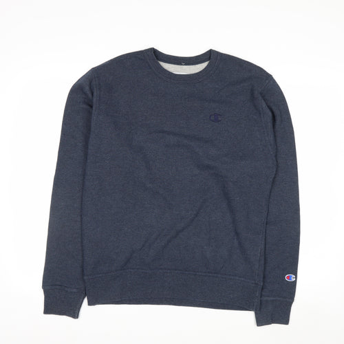 Champion Men's Blue Crew Neck Pullover Sweatshirt Size S
