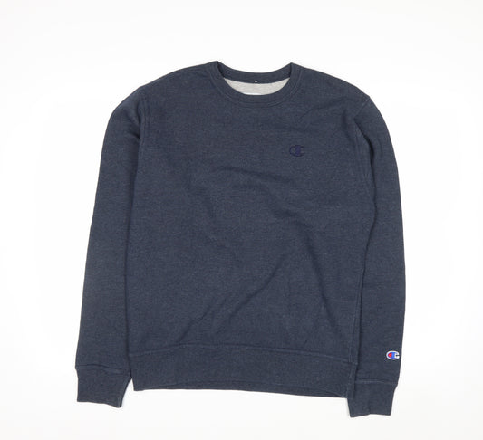 Champion Men's Blue Crew Neck Pullover Sweatshirt Size S