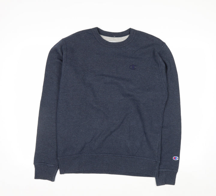Champion Men's Blue Crew Neck Pullover Sweatshirt Size S