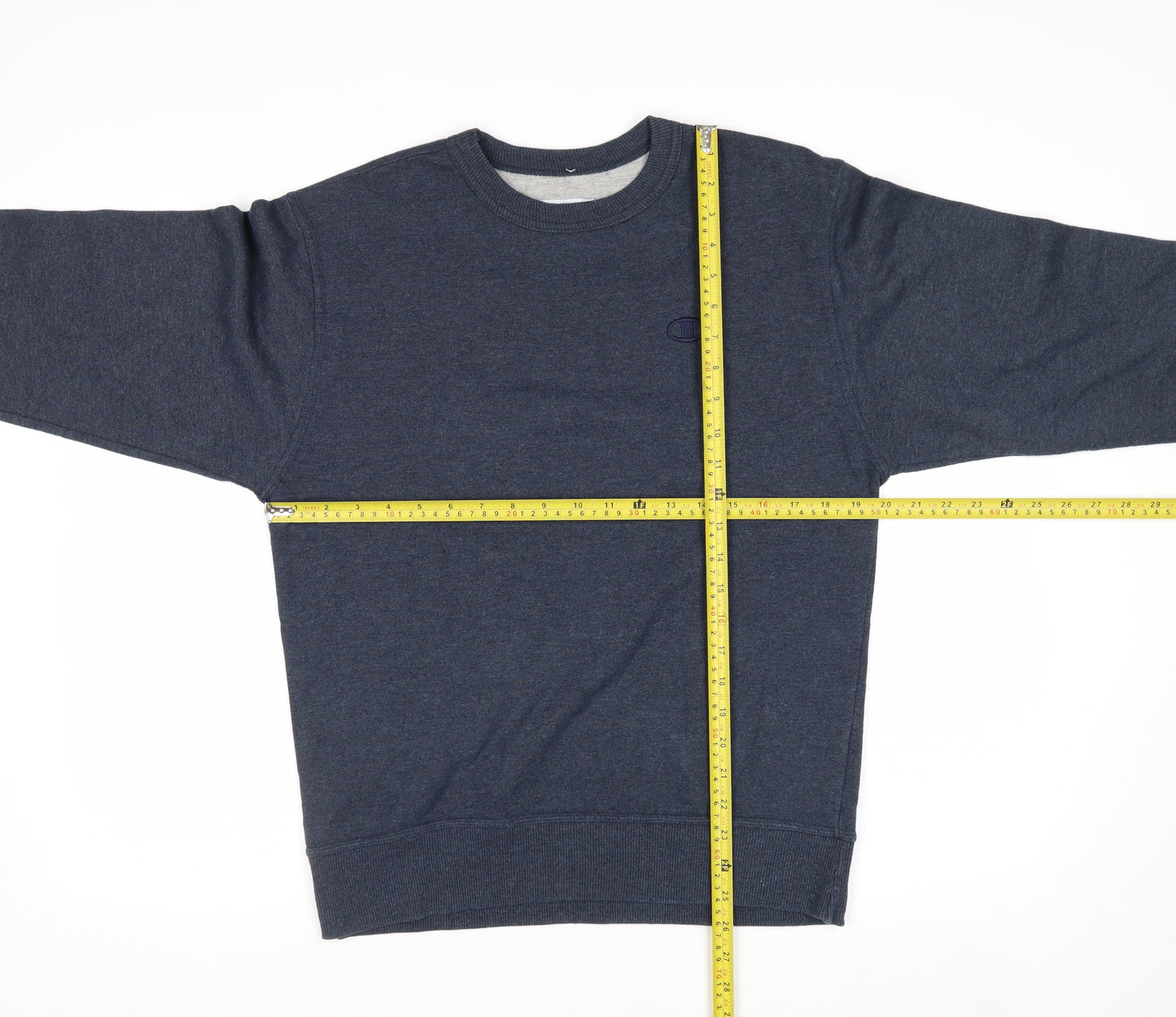 Champion Men's Blue Crew Neck Pullover Sweatshirt Size S