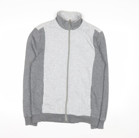 Calvin Klein Men's Grey Full Zip Sweatshirt Size S