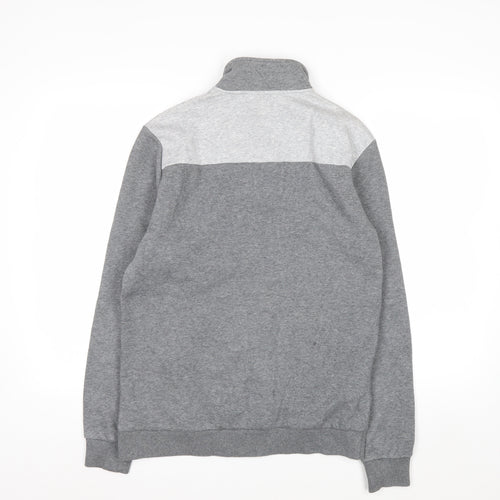 Calvin Klein Men's Grey Full Zip Sweatshirt Size S