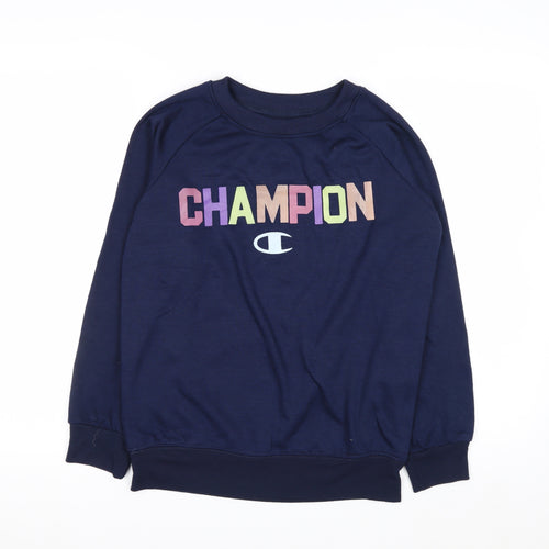 Champion Women's Navy Blue Pullover Sweatshirt Size M