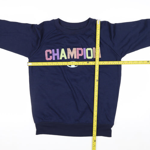 Champion Women's Navy Blue Pullover Sweatshirt Size M