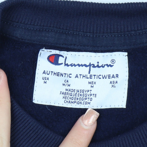 Champion Women's Navy Blue Pullover Sweatshirt Size M