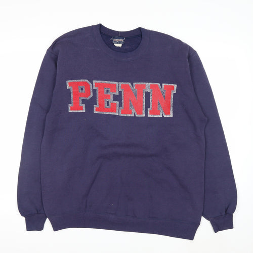 JanSport Mens Blue XL Pullover College PENN Logo Sweatshirt