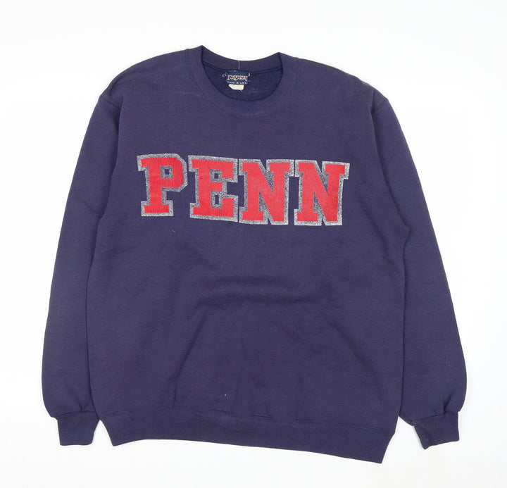 JanSport Mens Blue XL Pullover College PENN Logo Sweatshirt