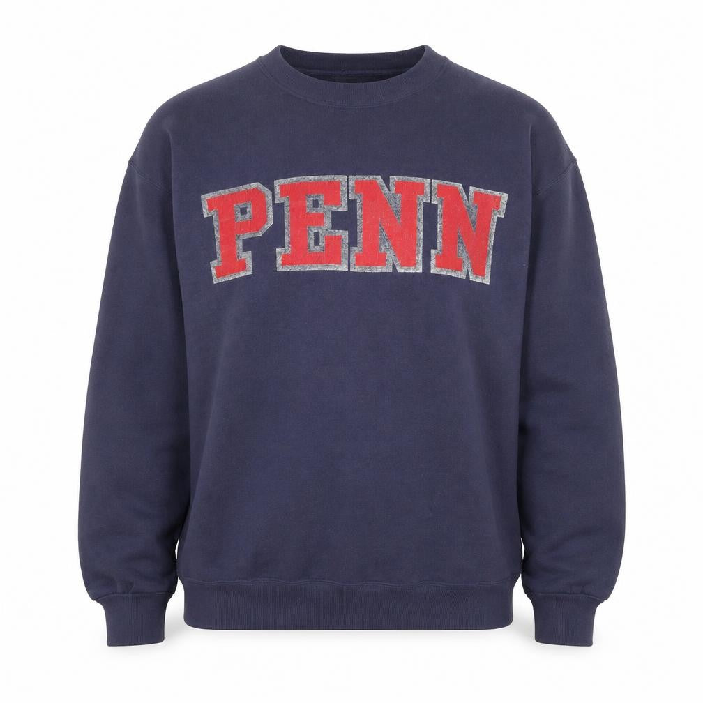 Front view of JanSport men’s blue xl pullover college penn logo sweatshirt