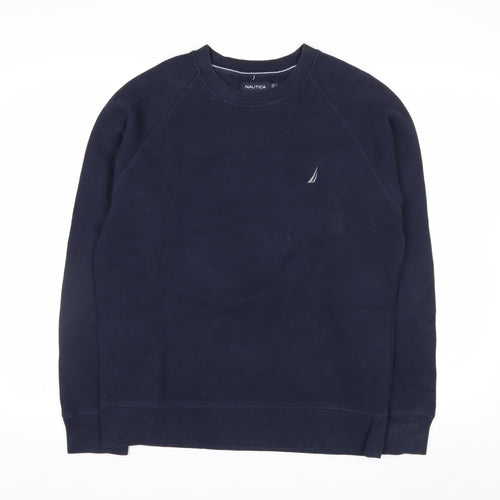 Nautica Men's Blue Crew Neck Pullover Sweatshirt M