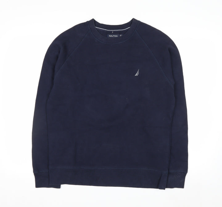 Nautica Men's Blue Crew Neck Pullover Sweatshirt M