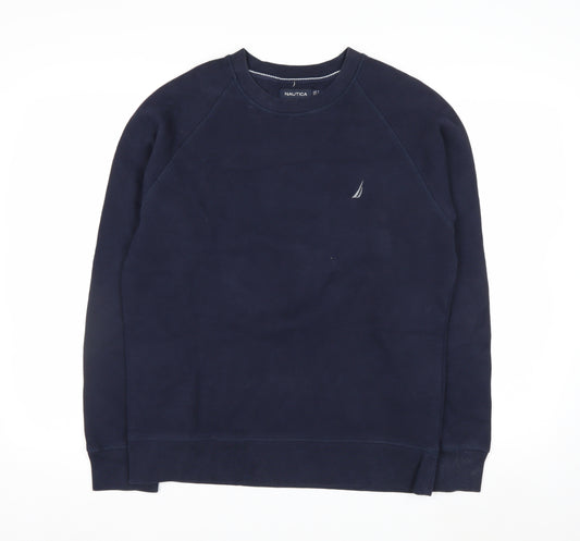 Nautica Men's Blue Crew Neck Pullover Sweatshirt M