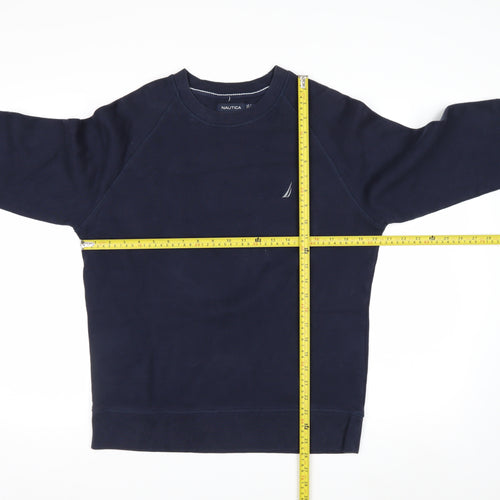 Nautica Men's Blue Crew Neck Pullover Sweatshirt M