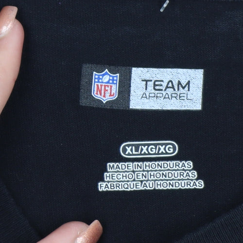 NFL Team Apparel Men's Black XL Pittsburgh Steelers Long Sleeve Shirt