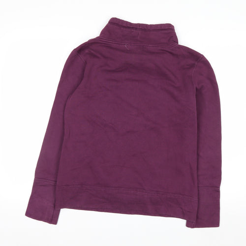Puma Womens Purple Pullover Sweatshirt Size 10 Cotton Blend