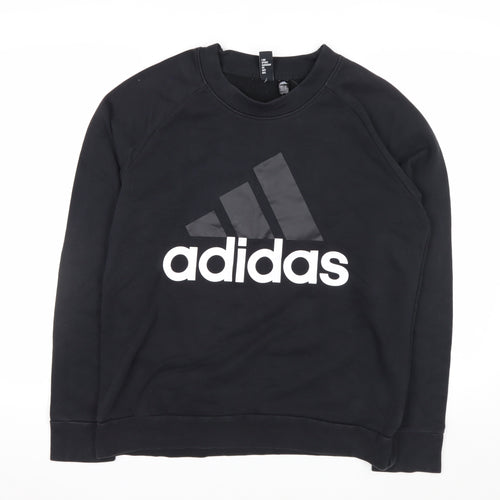 Adidas Women's Black XL Crew Neck Pullover Sweatshirt
