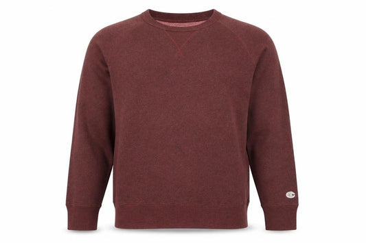 Front view of Champion Men's Brown XL Pullover Fleece Sweatshirt