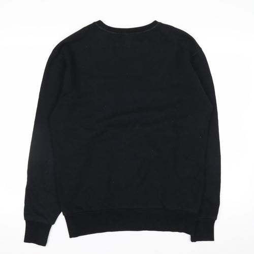 Ellesse Mens Black Crew Neck Pullover Sweatshirt M