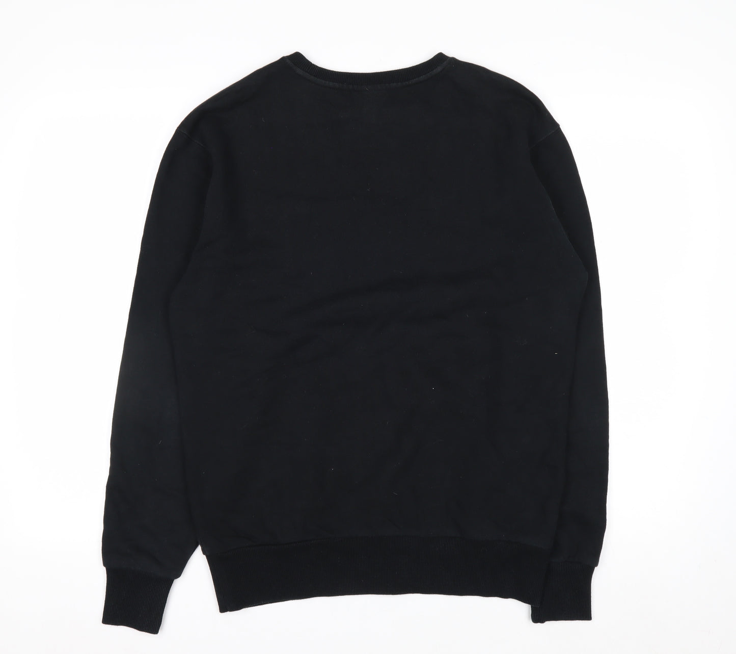 Ellesse Mens Black Crew Neck Pullover Sweatshirt M