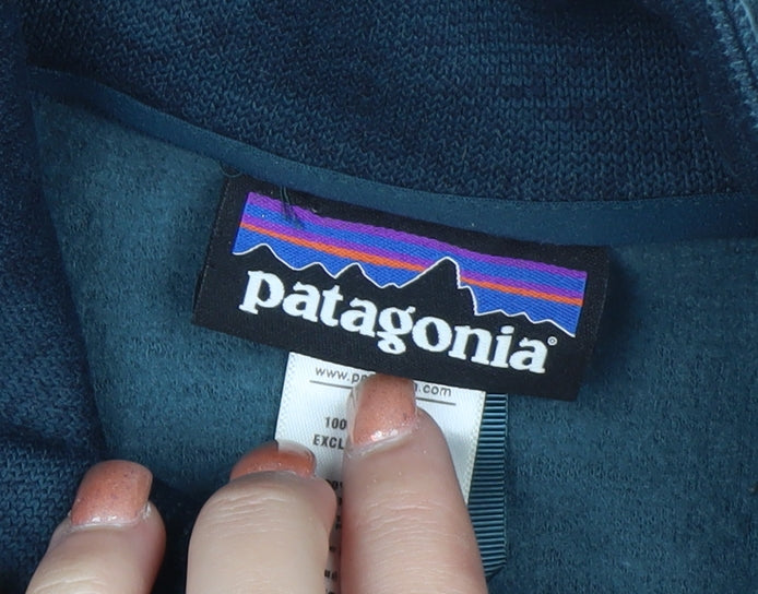 Patagonia Women's Blue Full Zip Fleece Jacket Size L