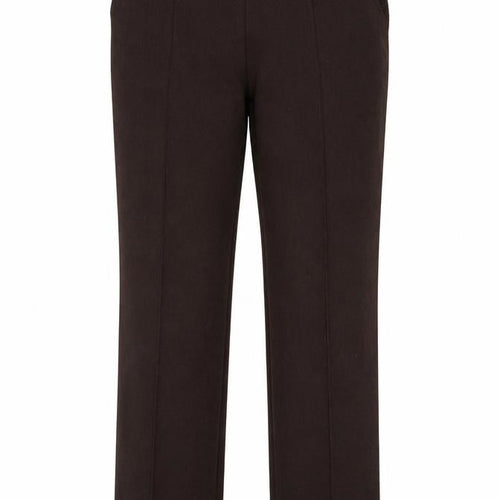 Marks and Spencer Women Brown Size 14 Long Straight Trousers