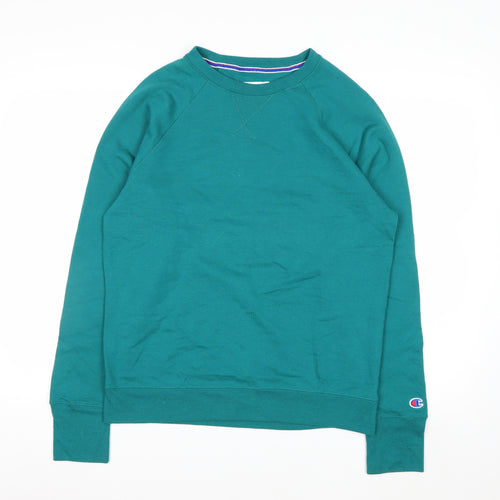 Champion Men's Green Crew Neck Pullover Sweatshirt Size M