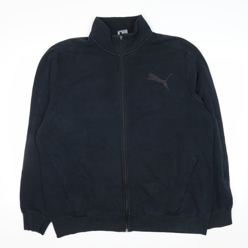 Puma Men’s Black XL Full Zip Sweatshirt High Neck Sports Jacket