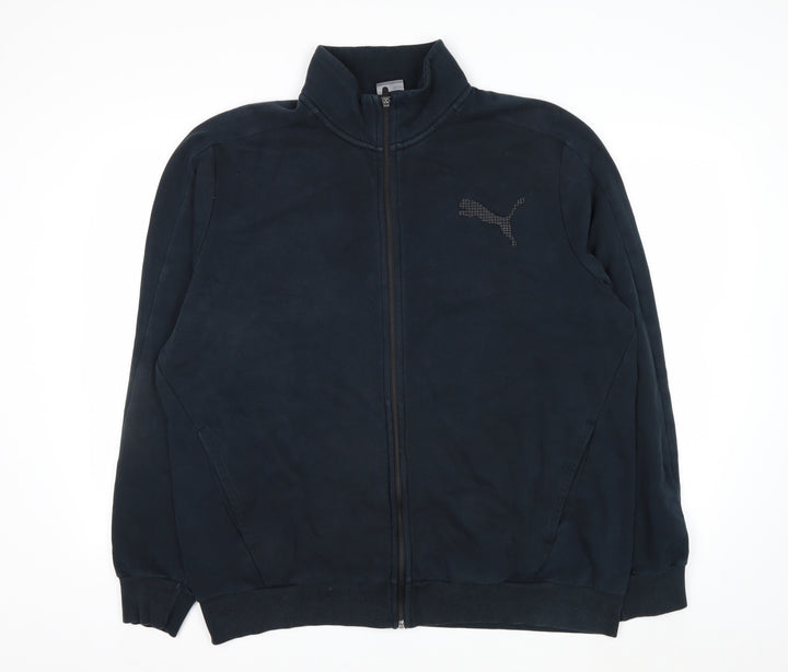 Puma Men’s Black XL Full Zip Sweatshirt High Neck Sports Jacket