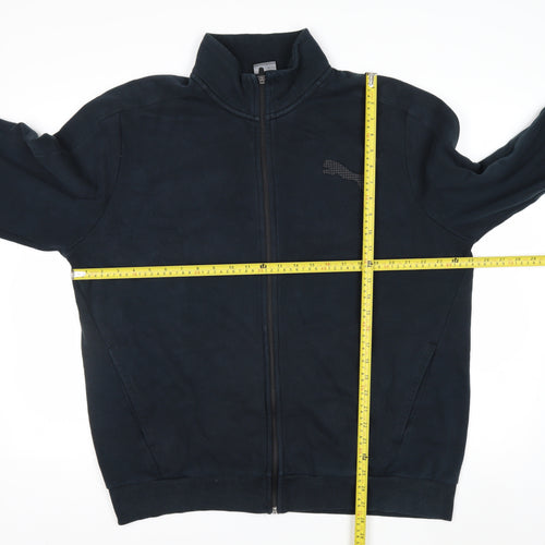 Puma Men’s Black XL Full Zip Sweatshirt High Neck Sports Jacket