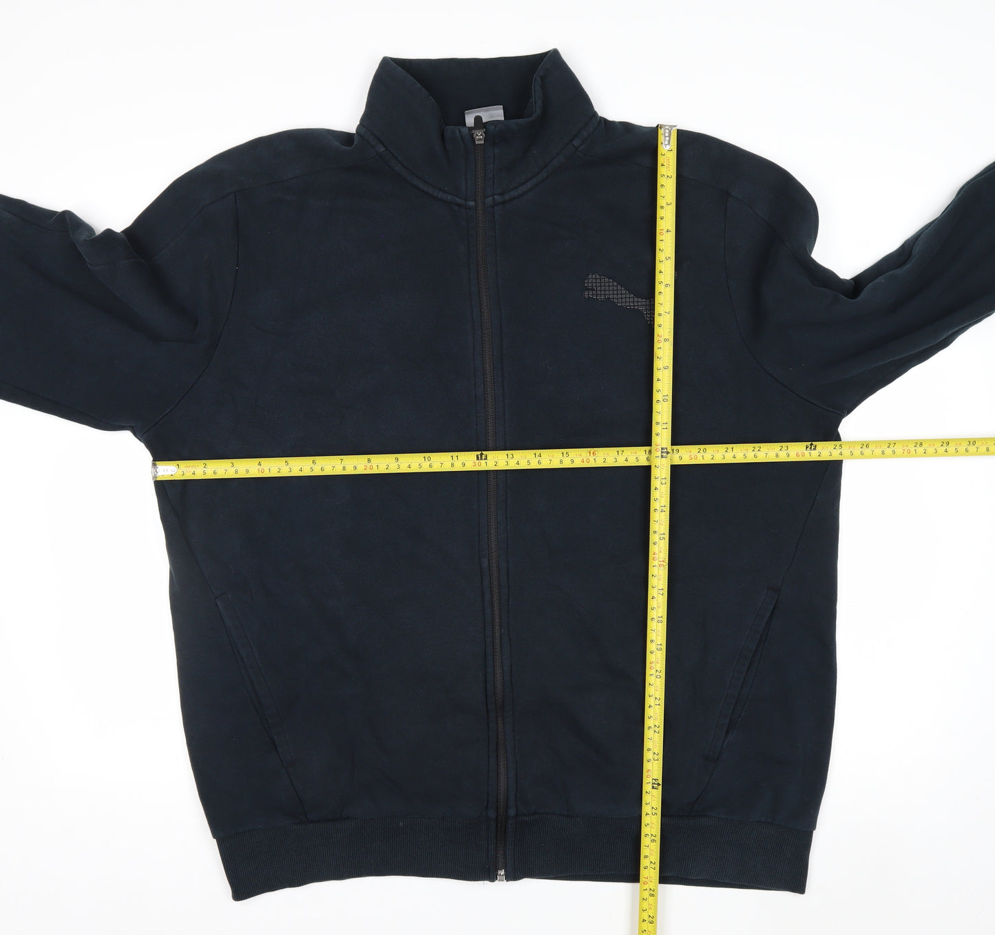 Puma Men’s Black XL Full Zip Sweatshirt High Neck Sports Jacket