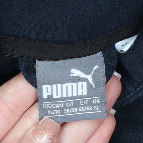 Puma Men’s Black XL Full Zip Sweatshirt High Neck Sports Jacket