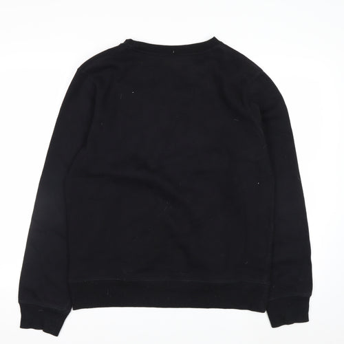Champion Men's Black Small Pullover Sweatshirt Logo Fleece