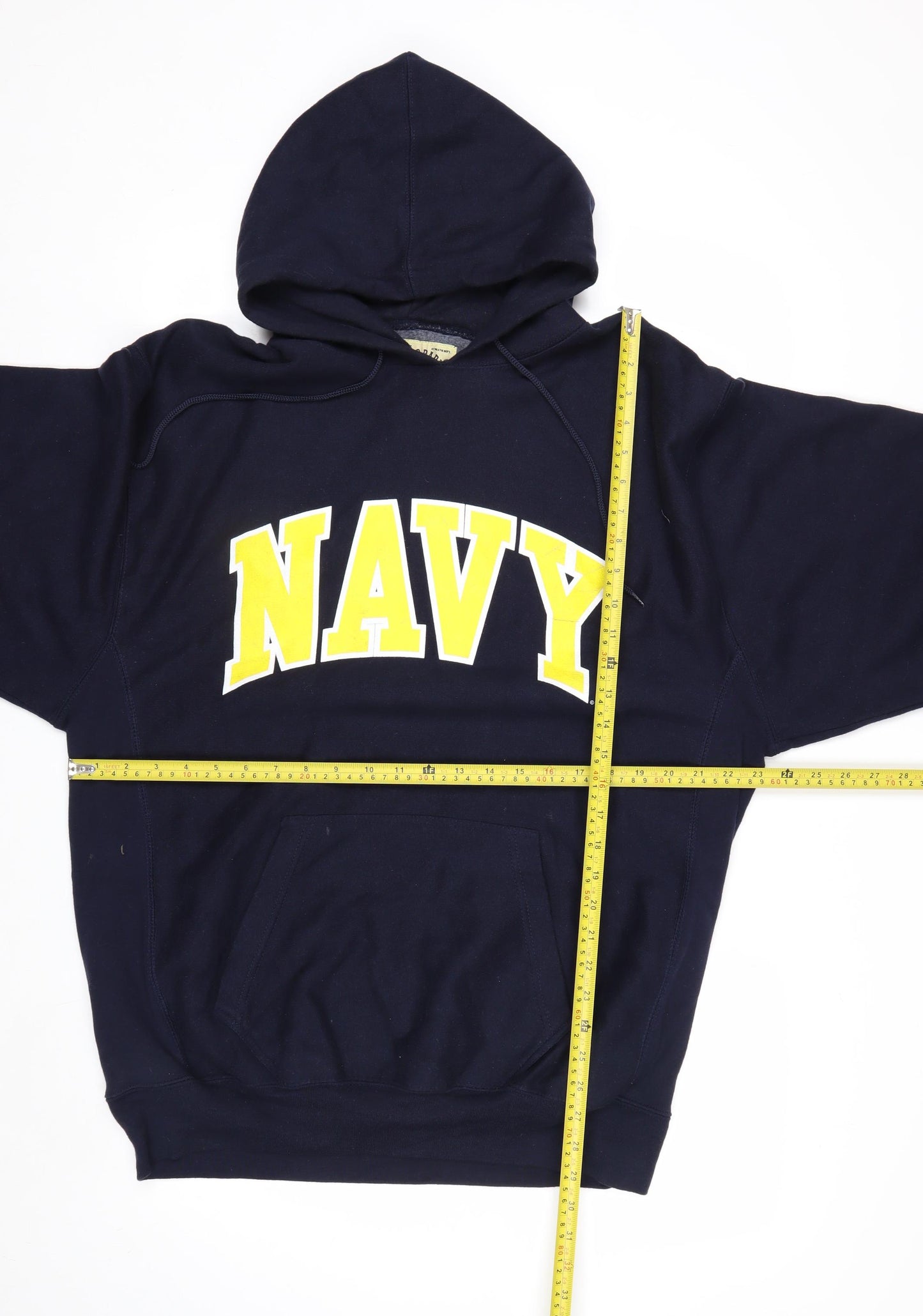 Steve & Barry's Men's Blue Navy Pullover Hoodie L College Fleece