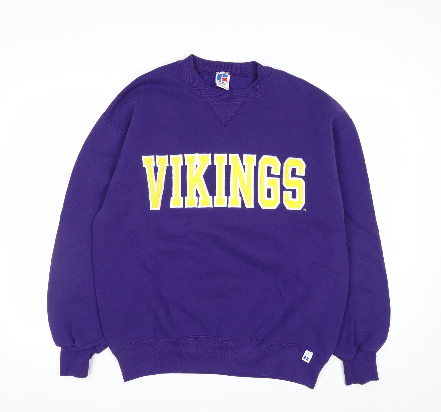 Russell Athletic Men's Purple Vikings Sweatshirt L Pullover Fleece