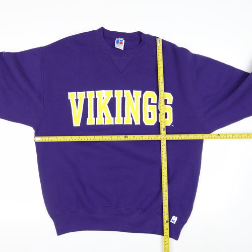 Russell Athletic Men's Purple Vikings Sweatshirt L Pullover Fleece
