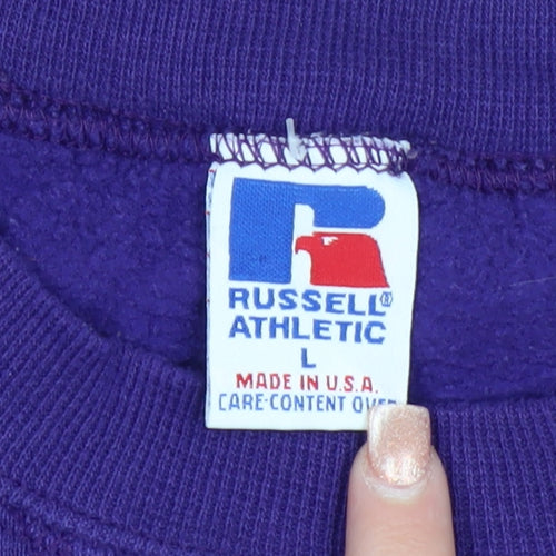 Russell Athletic Men's Purple Vikings Sweatshirt L Pullover Fleece
