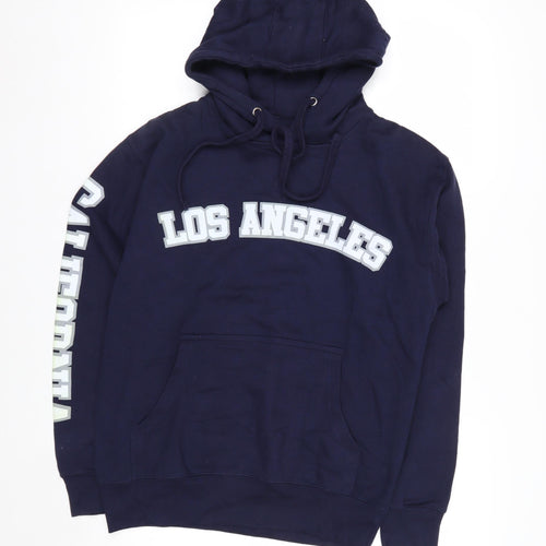 Social Culture Men's Blue Pullover Hoodie M Los Angeles Design