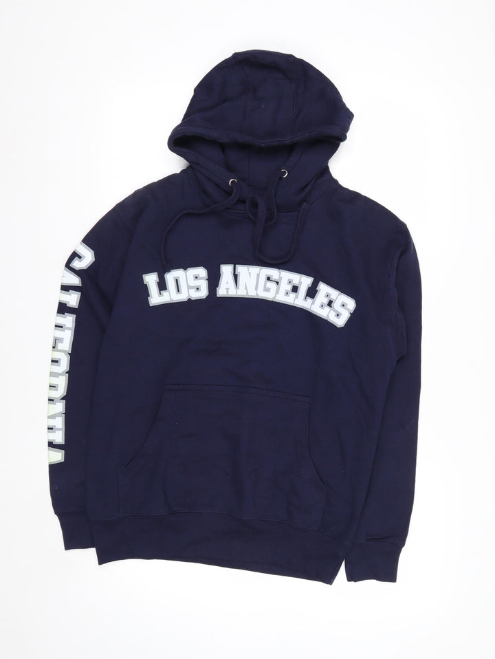 Social Culture Men's Blue Pullover Hoodie M Los Angeles Design