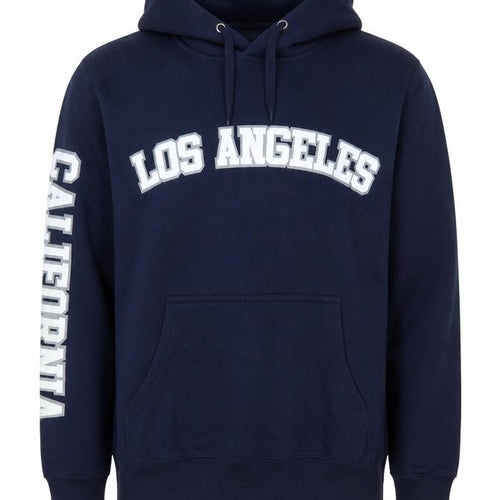 Social Culture Men's Blue Pullover Hoodie M Los Angeles Design
